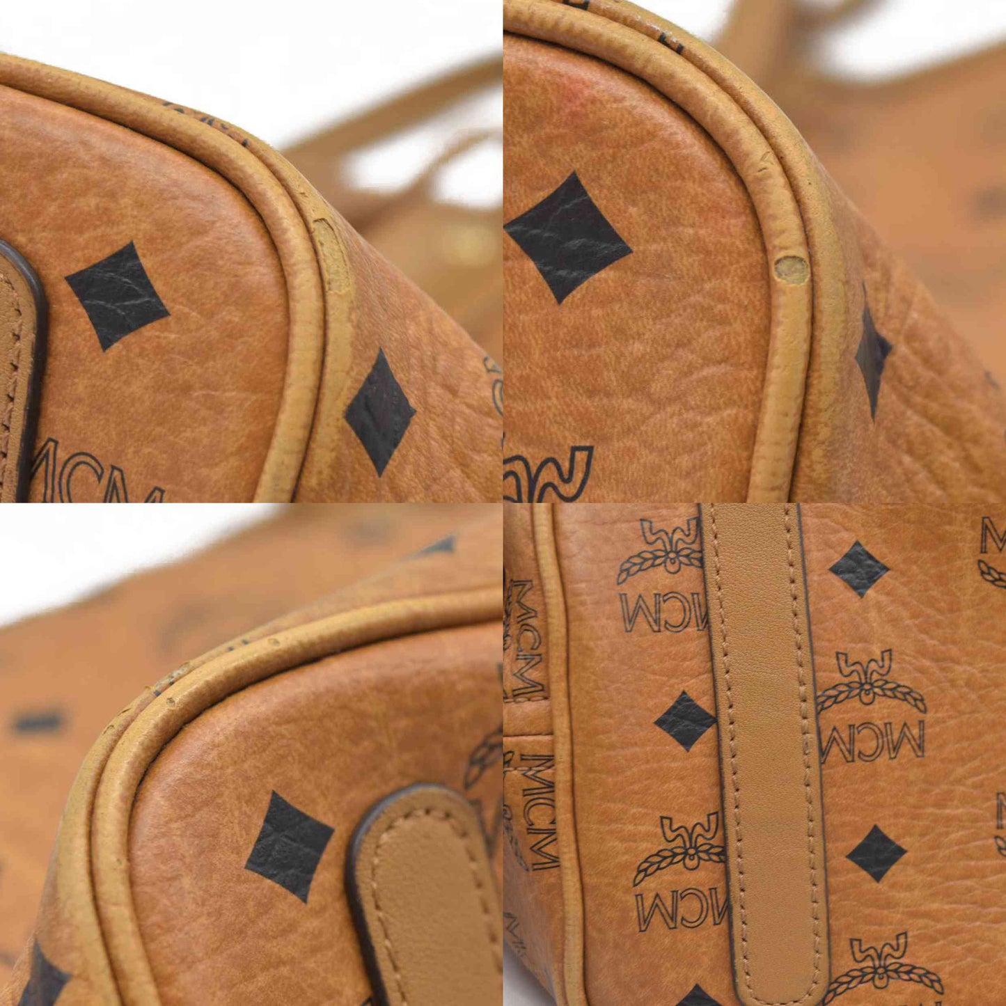 $770 MCM Tote Brown Cognac Liz Reversible Tote