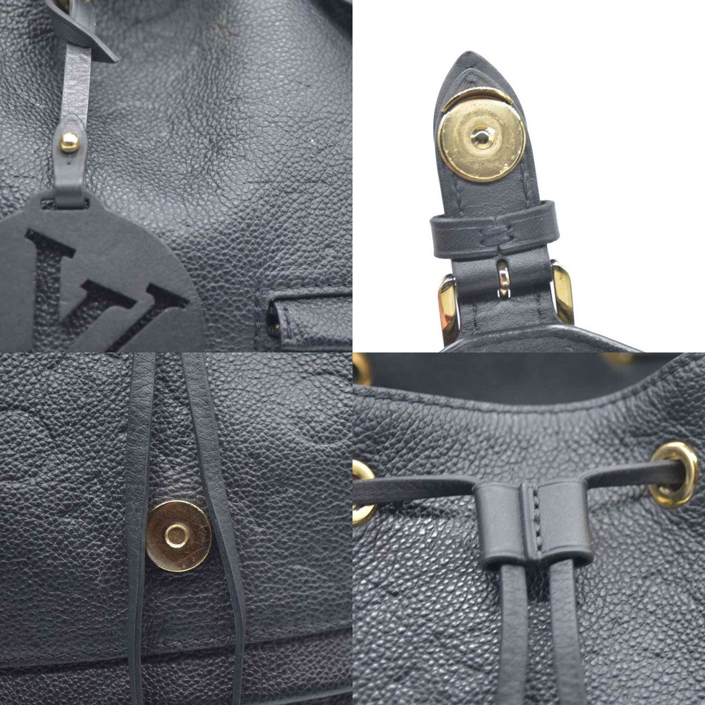 $2980 Louis Vuitton  Empreinte Montsouris NM Backpack Black Noir