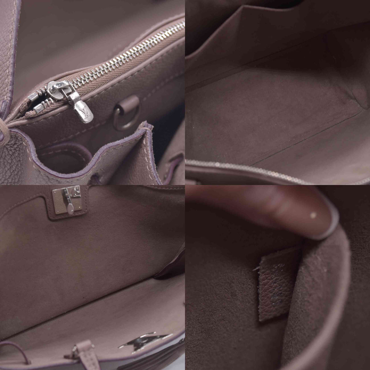 $3100 2017 Louis Vuitton Calfskin Lockmeto Beige 10021133 AR4167