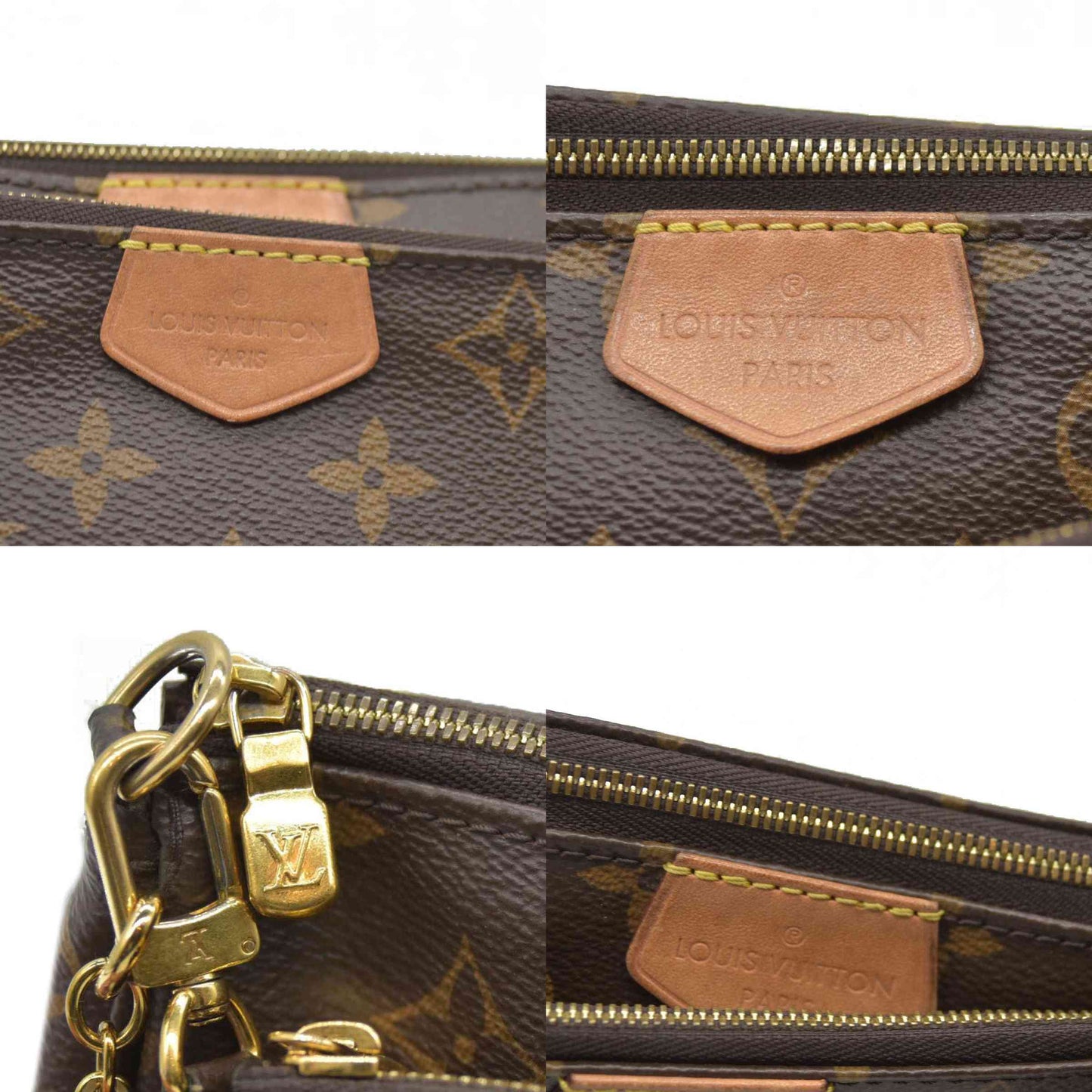Louis Vuitton  Monogram Multi Pochette Accessories Rose Clair SN4270/RFID