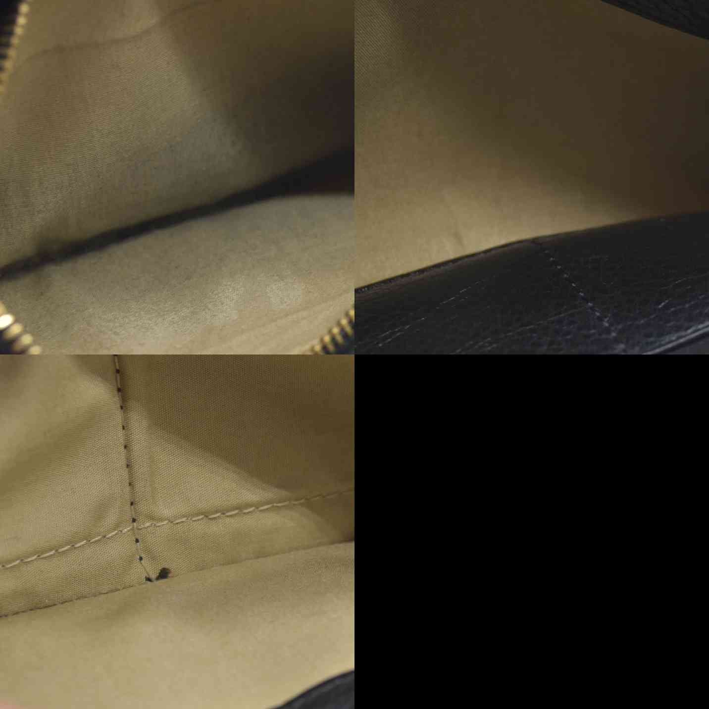 AUCTION $550 Chloe Lily Leather Zip Around Long Wallet Purse Black