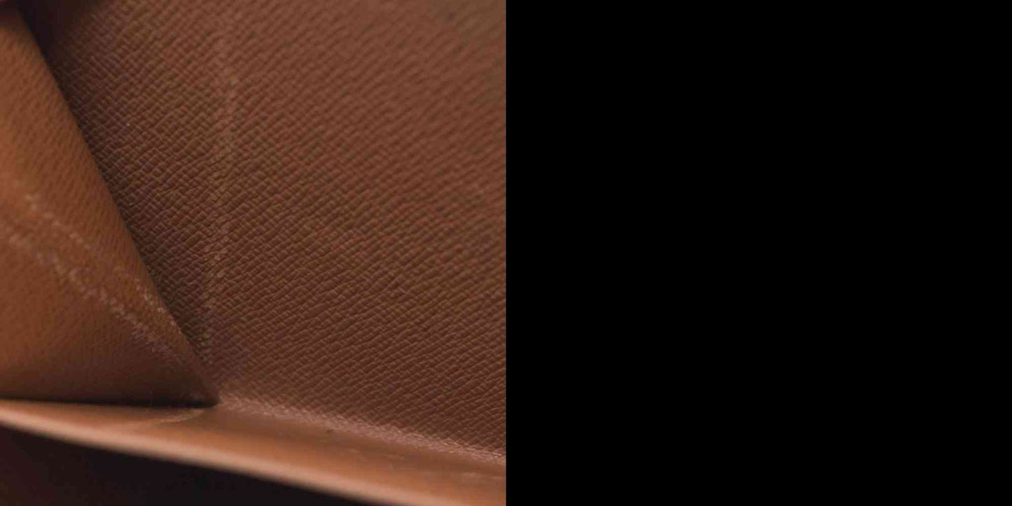 $750 Louis Vuitton Consignment Monogram Porte Papier Zippy Wallet Brown CONSIGNMENT (Copy)