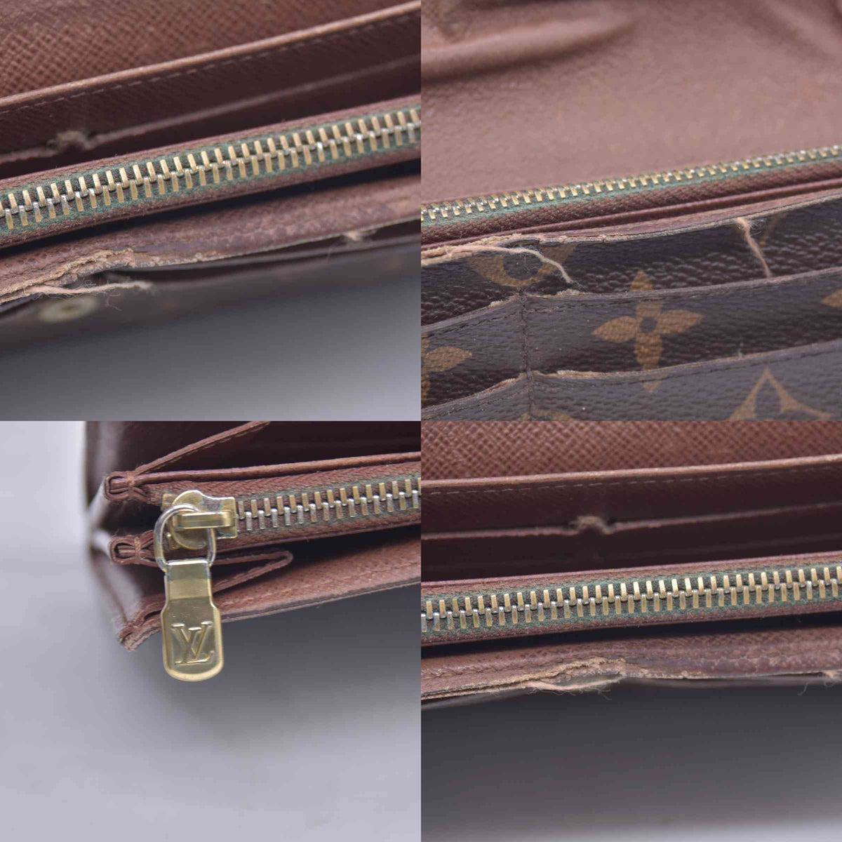 $725 2011 WELL WORN Louis Vuitton Sarah Wallet Monogram CA4111 CONSIGNMENT 10021041