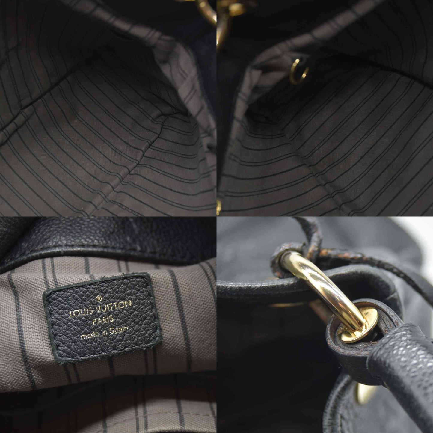 AUCTION $3800 Louis Vuitton  Empreinte Artsy MM Black CA1124