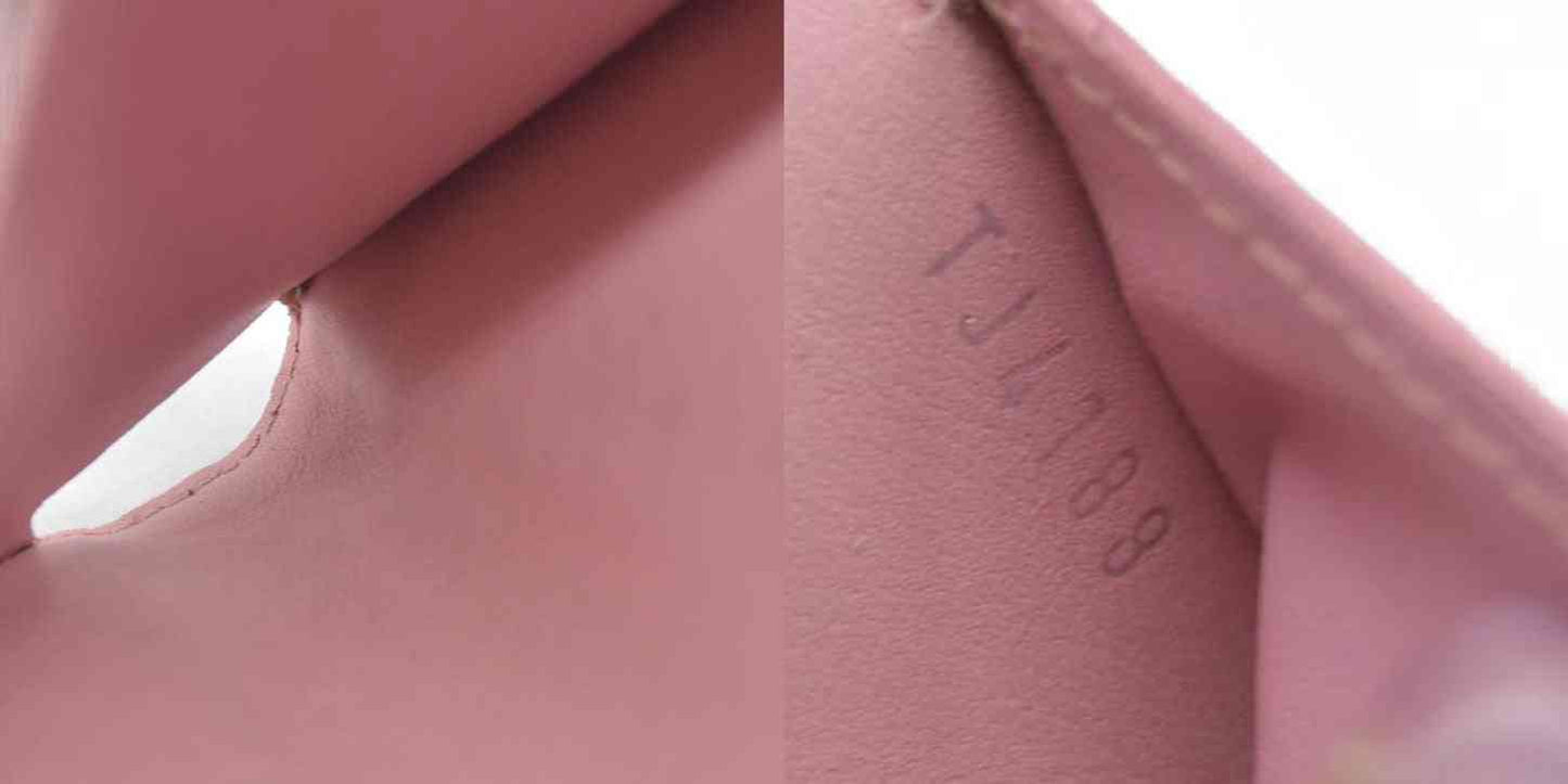 $835 Louis Vuitton Leather New Wave Compact Wallet Pink CONSIGNMENT