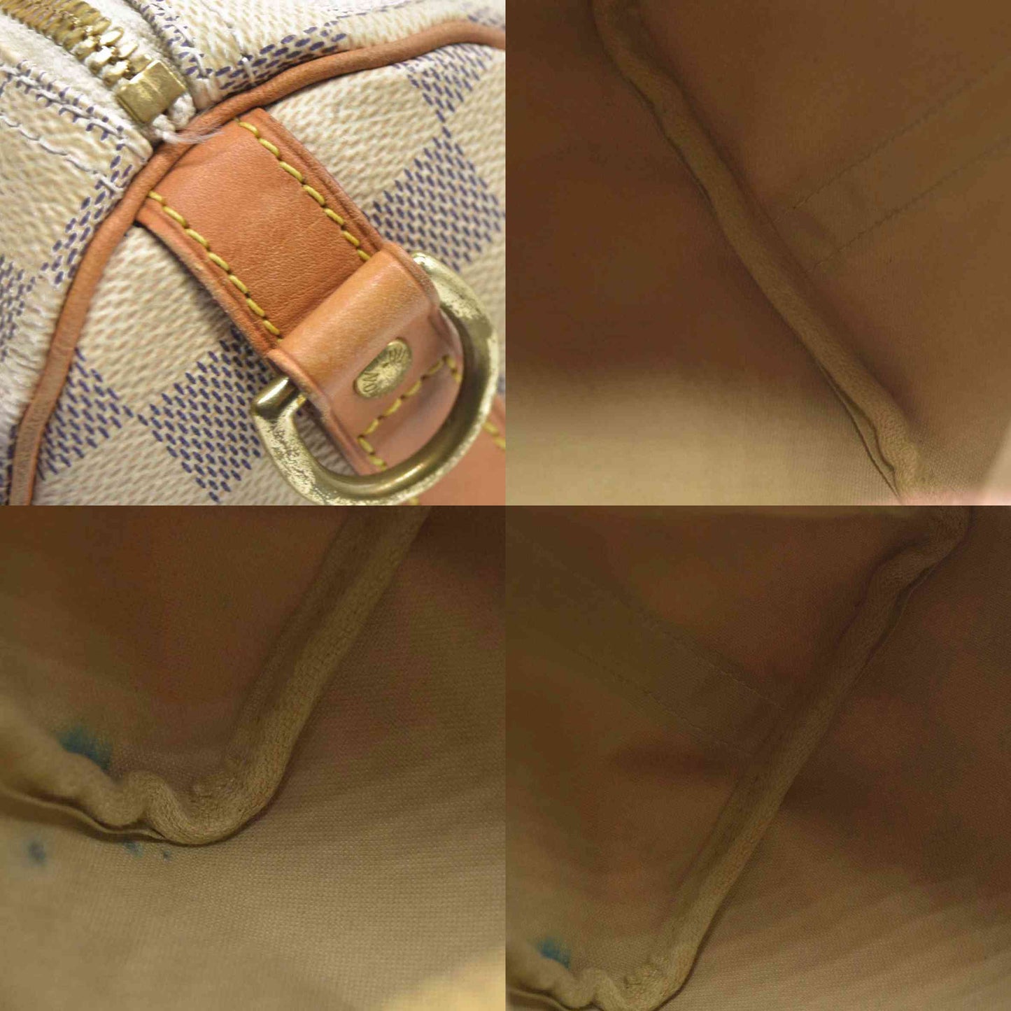 $1940 Louis Vuitton  Damier Azur Speedy Bandouliere 25