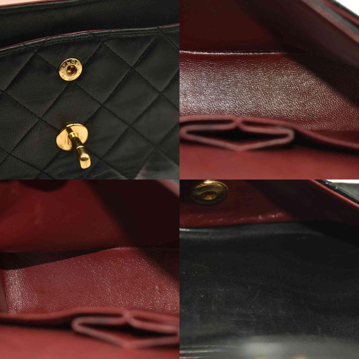 CHANEL Lambskin Quilted Small Double Flap Black 9 Series