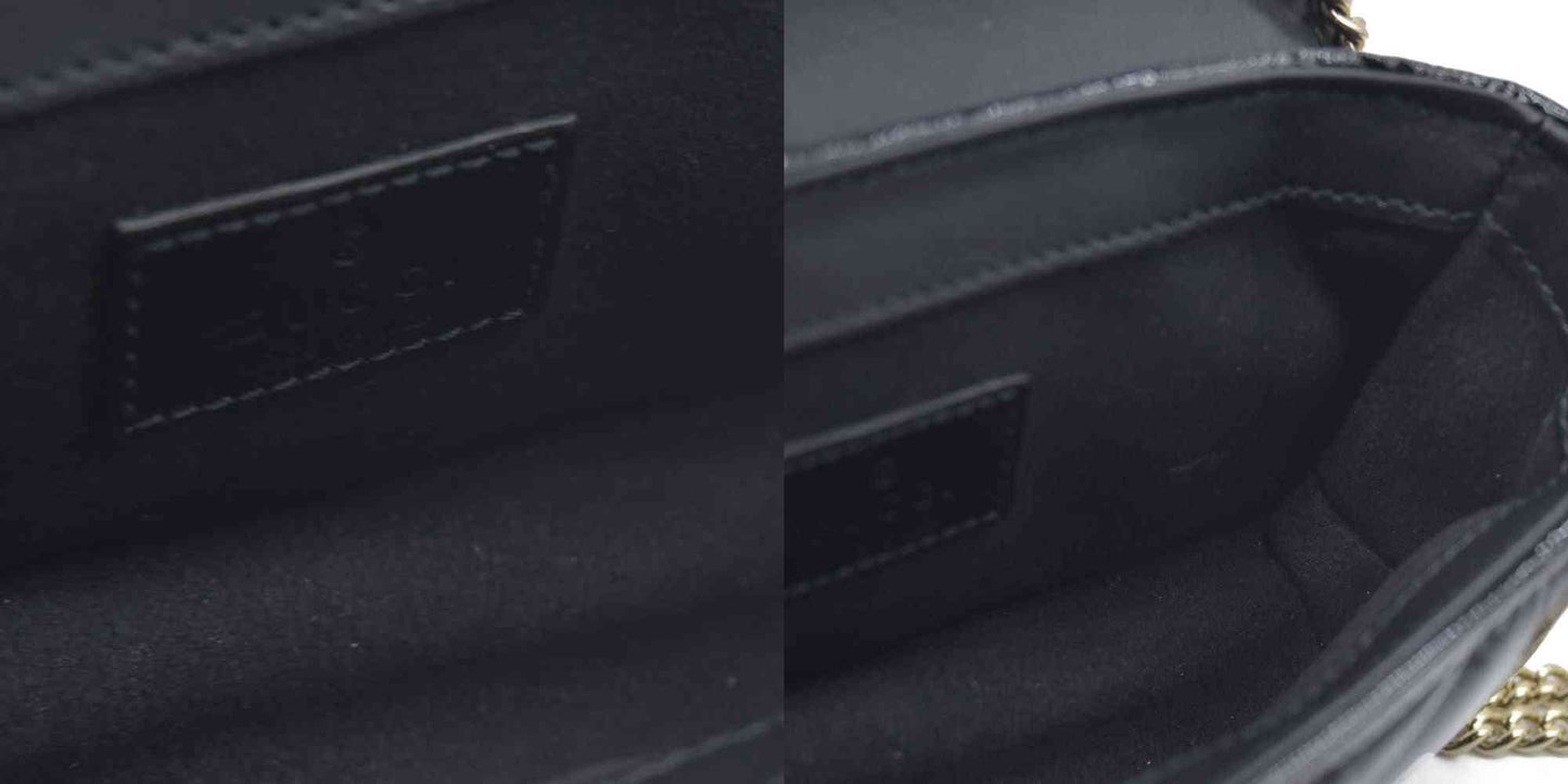 $1850 Gucci Mini Marmont quilted leather cross-body bag