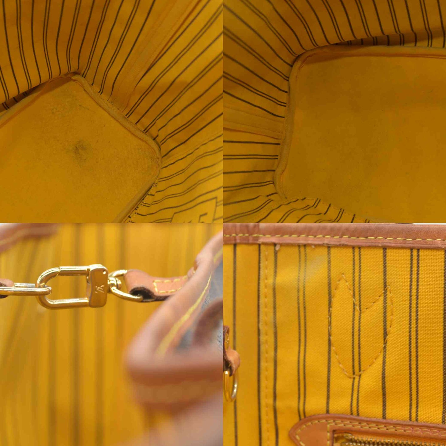 $2170 Louis Vuitton  Monogram Neo Neverfull MM Mimosa TJ4154