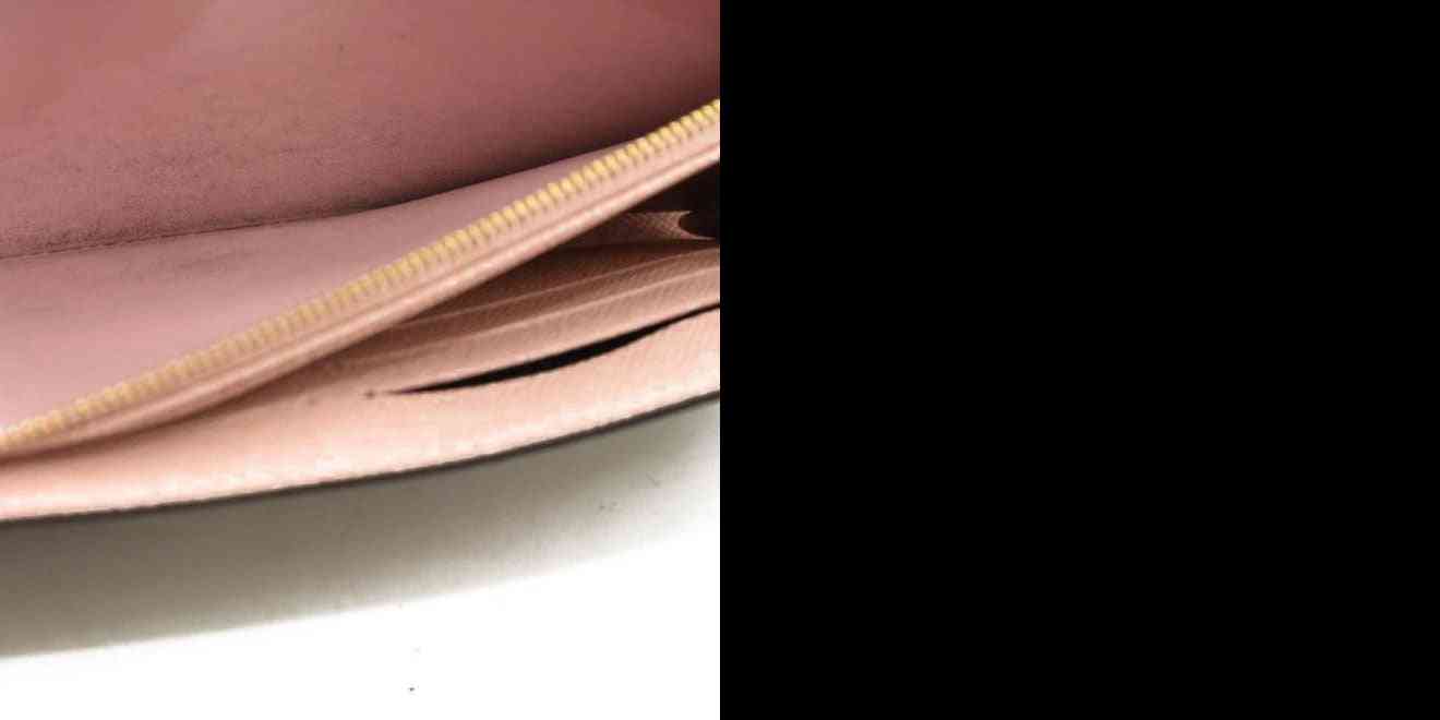 Louis Vuitton  Damier Ebene Sarah Wallet NM Rose Ballerine RFID