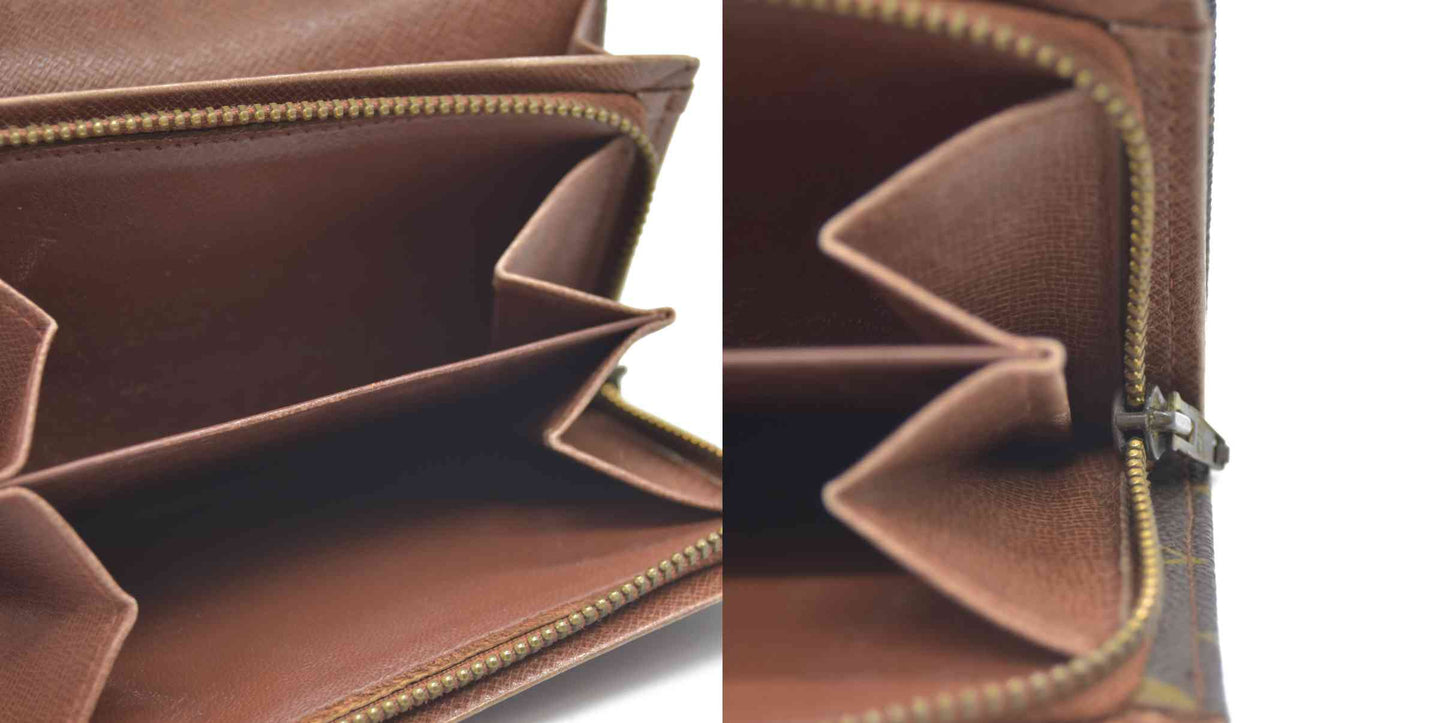 Louis Vuitton Monogram Bifold Wallet Brown 862RA