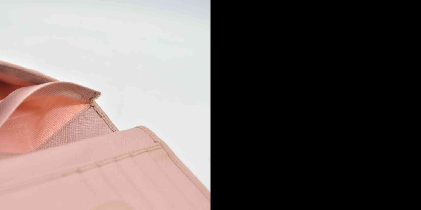 $650 PRADA Saffiano Compact Wallet Pink CONSIGNMENT