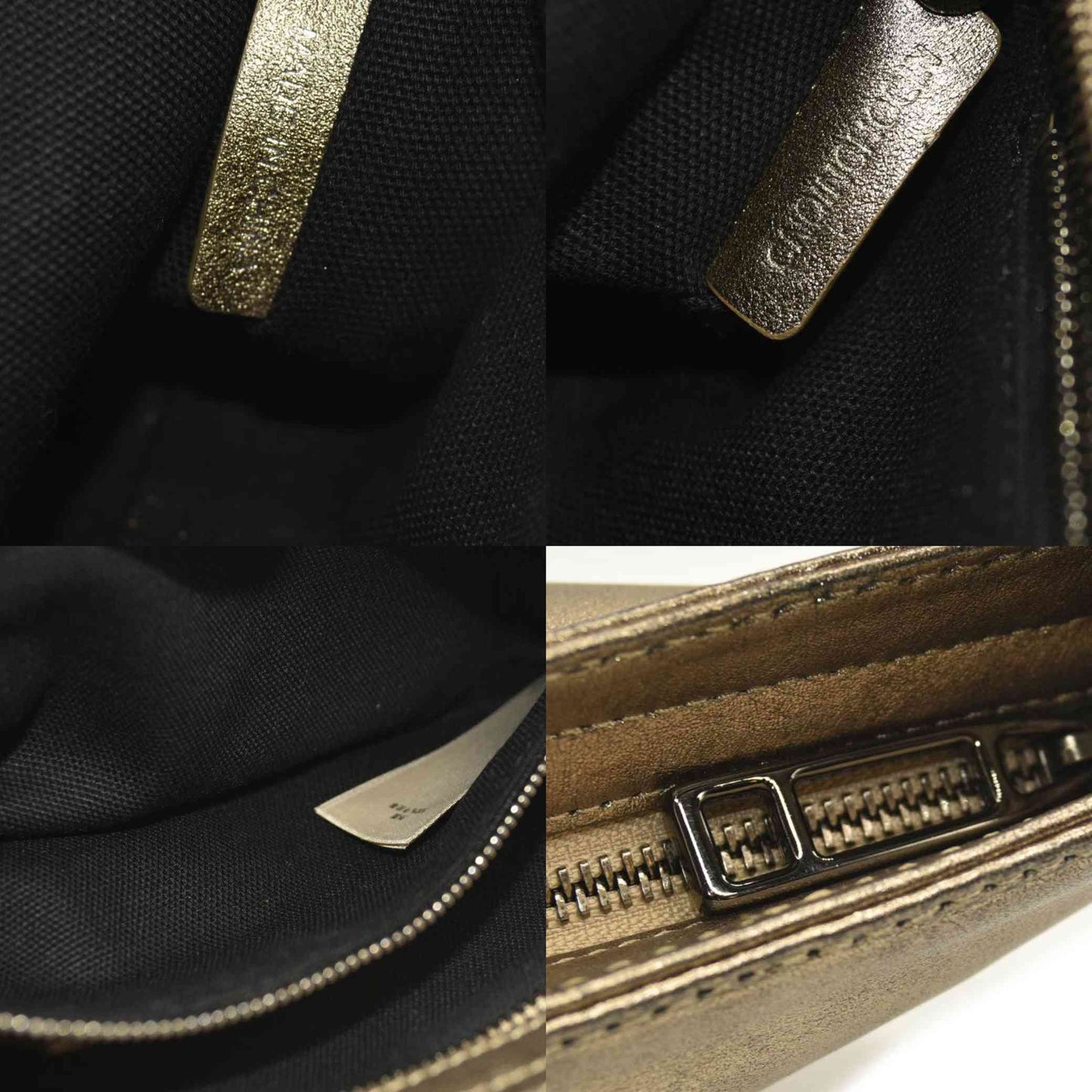 BURBERRY Shoulder Bag Leather Gold