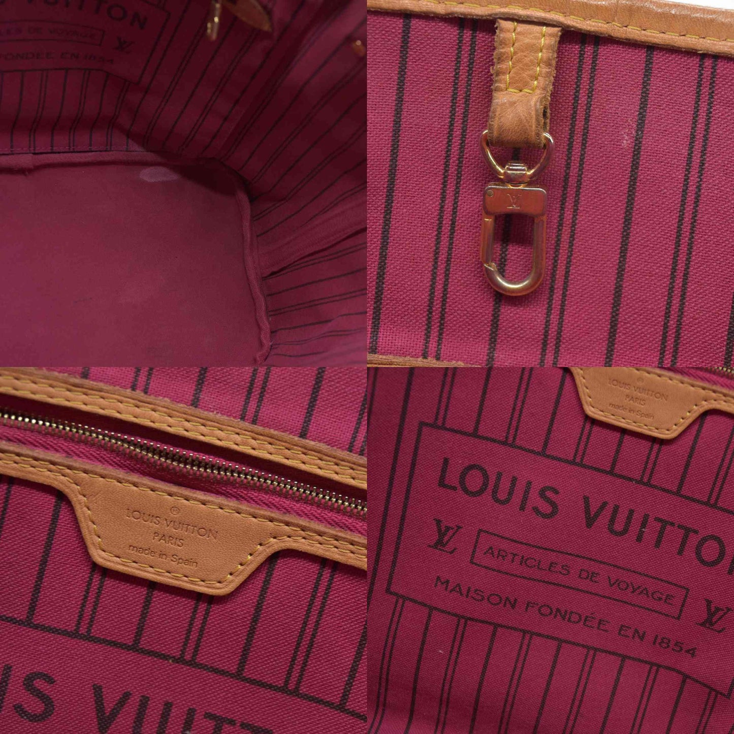 AUCTION $2170 Louis Vuitton Monogram Neo Neverfull MM Pivoine CA3186