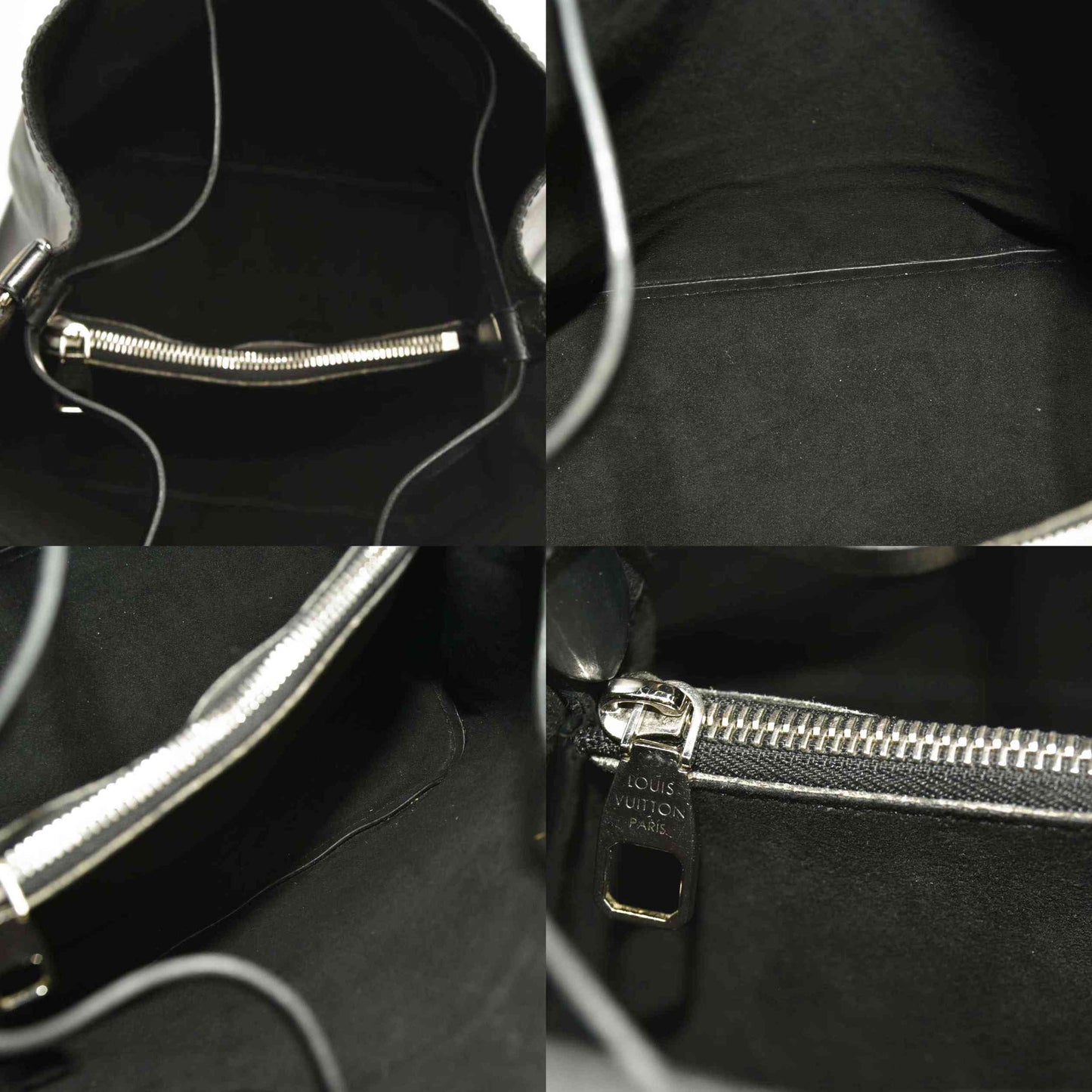 $2570 Louis Vuitton Epi Neonoe Black SR0168