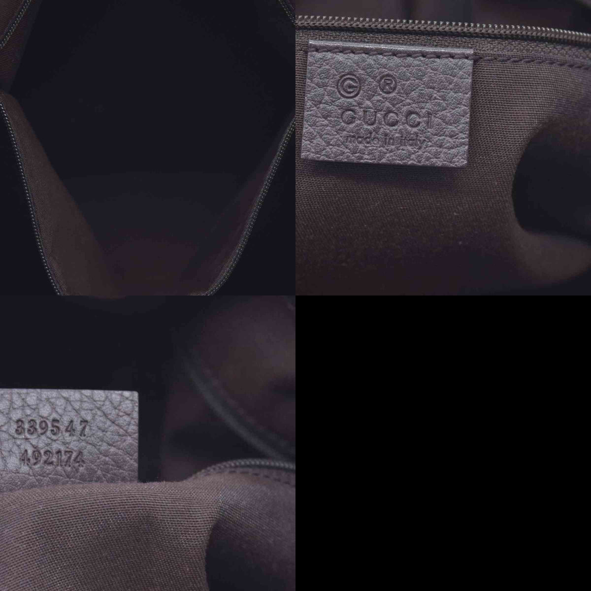 $1450 GUCCI GG Canvas Bamboo Ring Handle Tote Bag Brown CONSIGNMENT 10021346