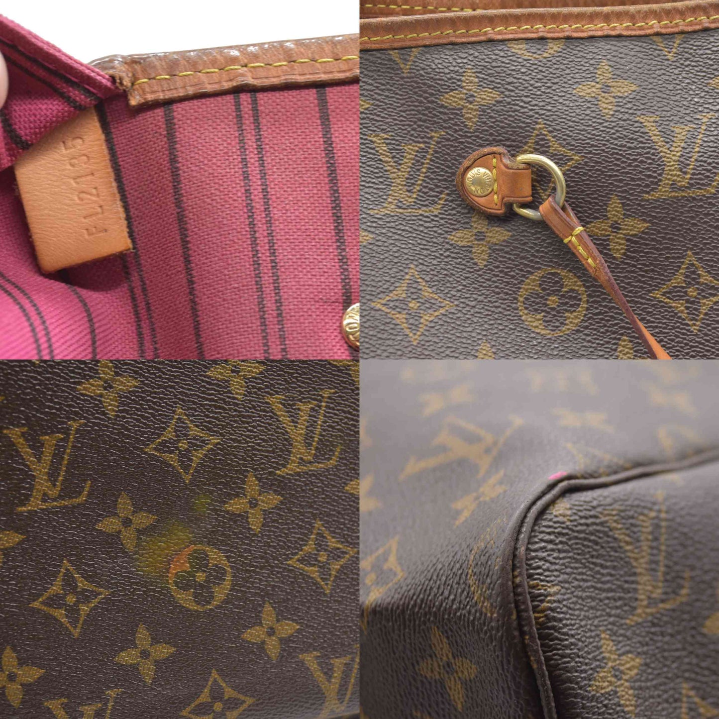 Louis Vuitton $2200 Monogram Neo Neverfull GM Fuchsia FL2135