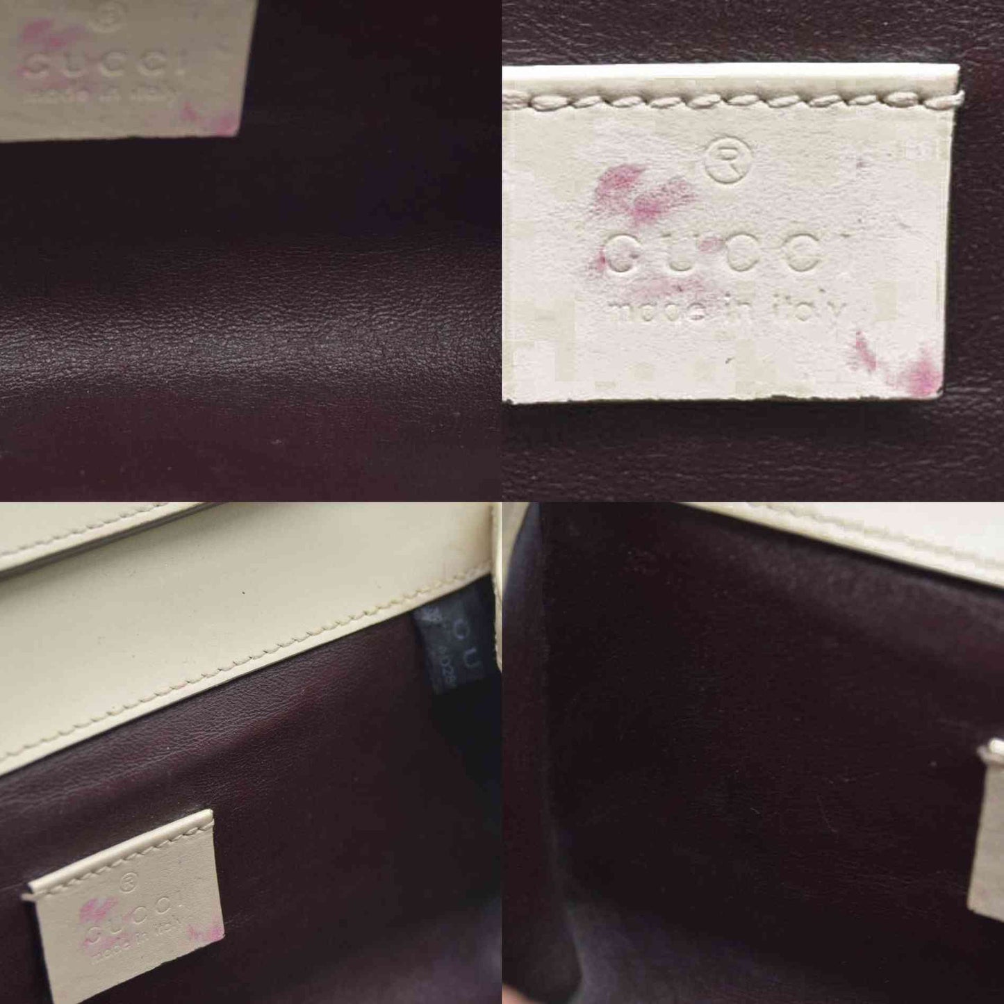 $1980 Gucci Cream Zumi Top Handle Chain Flap Interlocking G Horsebit