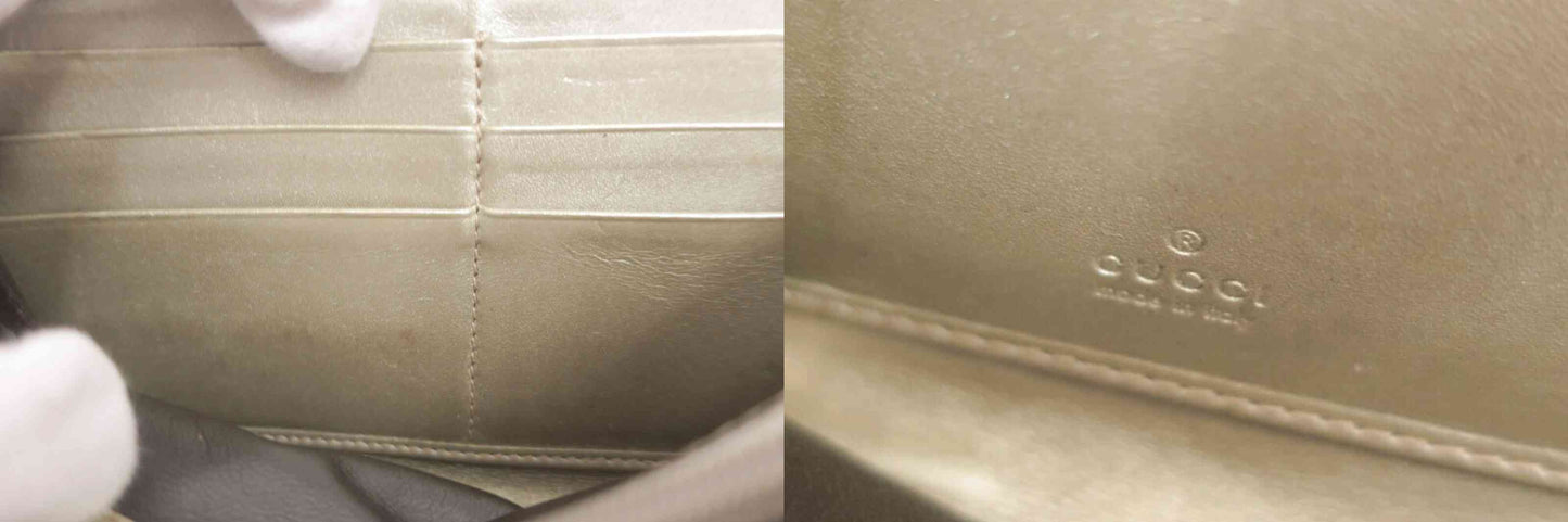 $660 Gucci GG Imprime Canvas Zip Around Wallet