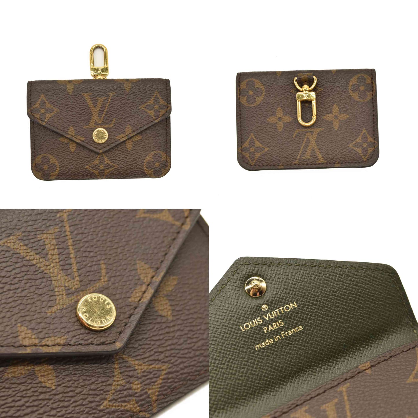 LOUIS VUITTON Monogram Felicie Strap & Go Kaki RFID