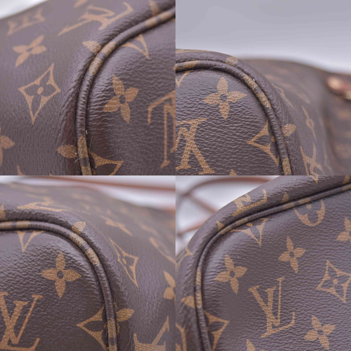 $3200 Louis Vuitton Monogram Inside Out Reversible Neverfull MM Brown RFID 10021157