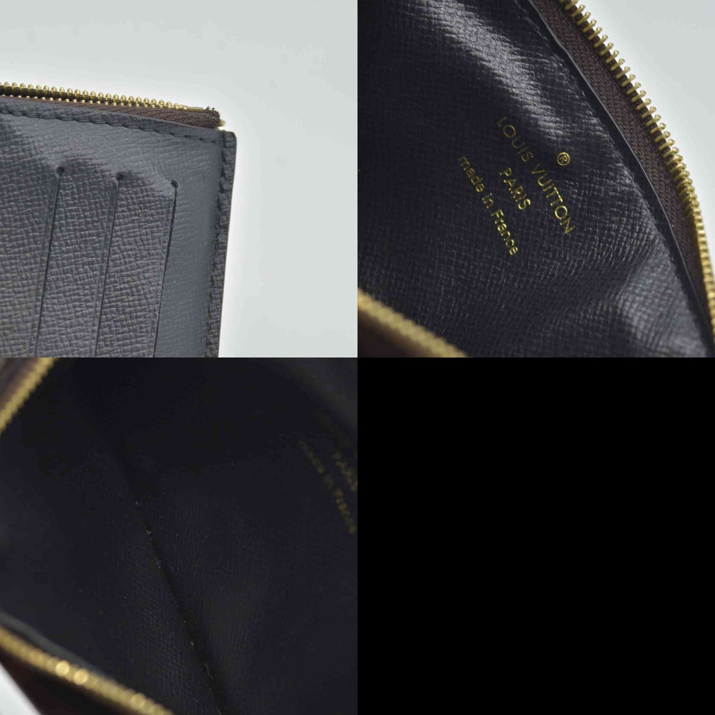 $675 Louis Vuitton Monogram Recto Verso Card Holder Black