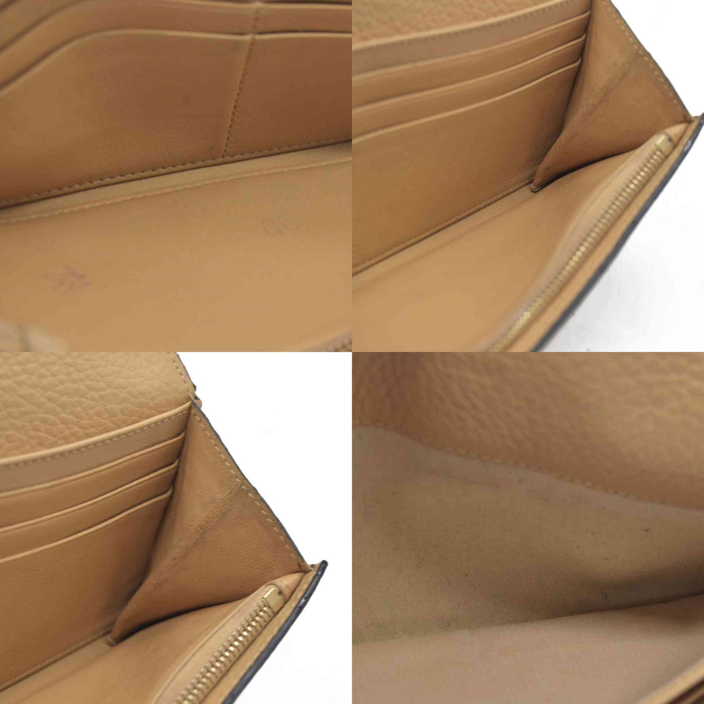 $495 Chloe Alphabet Leather Bifold Long Wallet