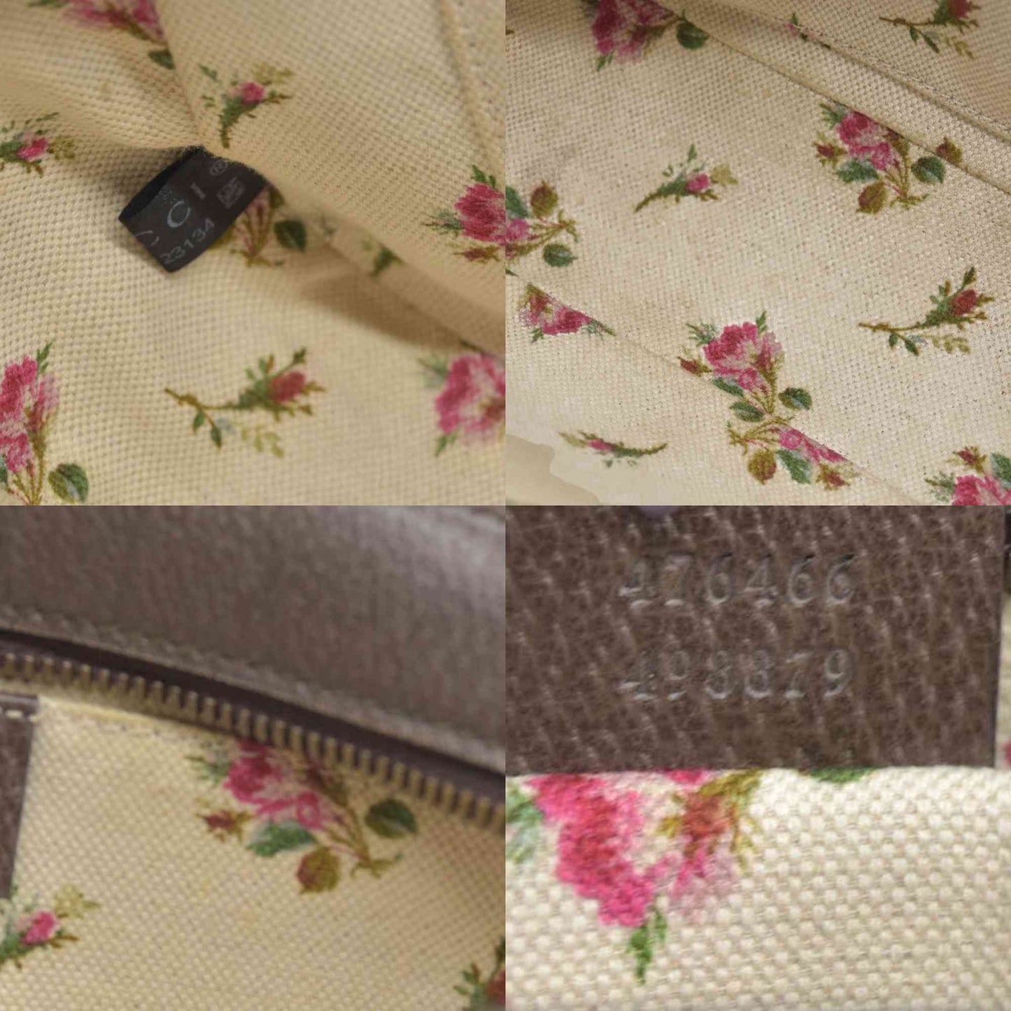 Gucci  GG Supreme Monogram Web Neo Vintage Shoulder Bag Beige New Acero Crop