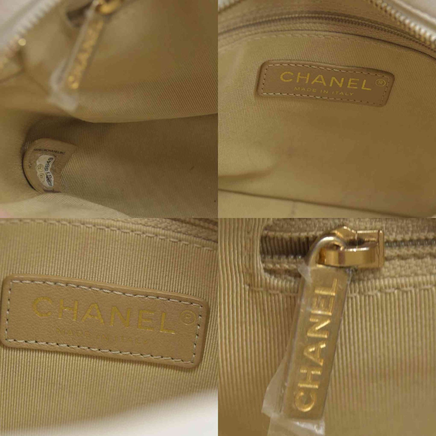 $4100 Chanel Calfskin Quilted Enchained Camera Case Bag White 2020