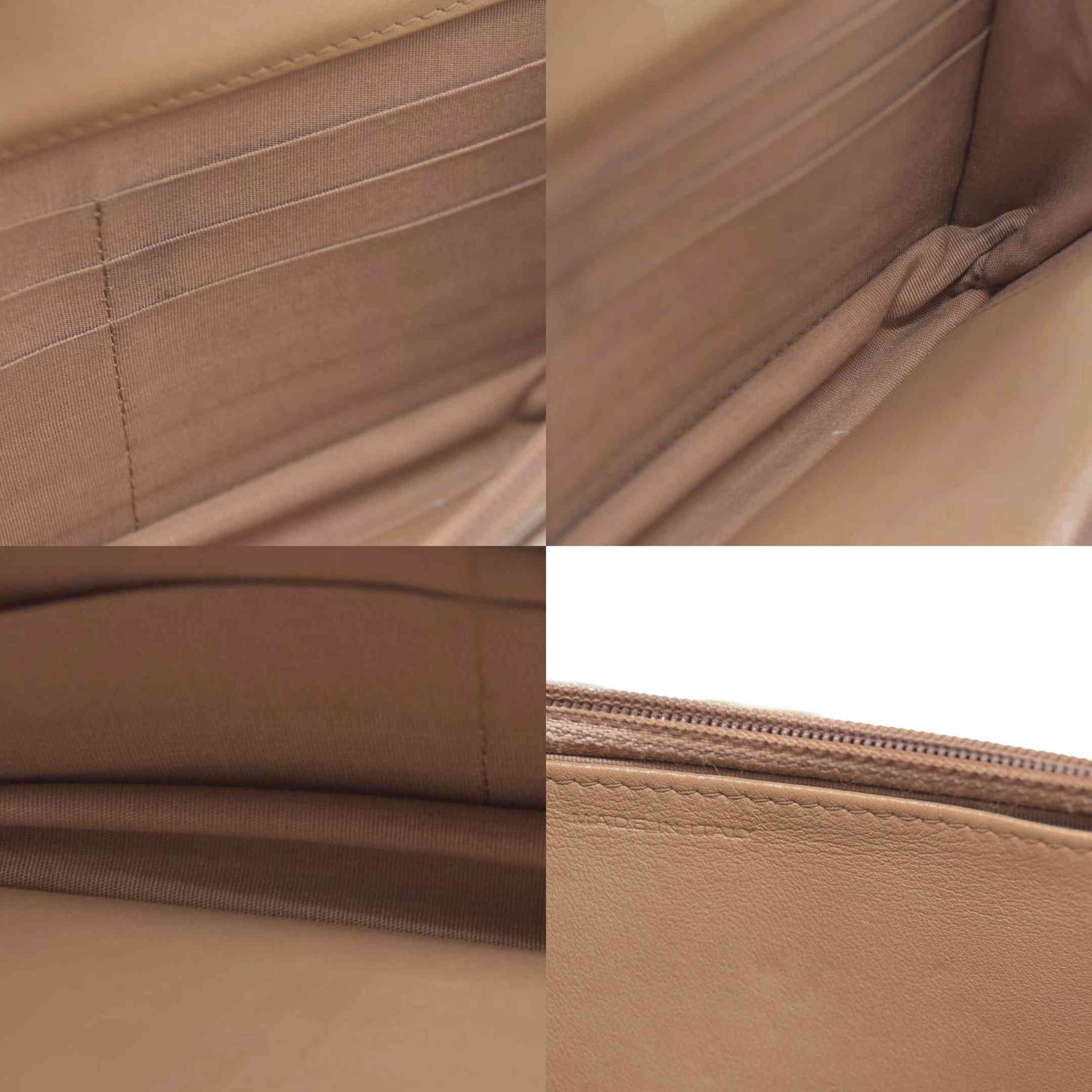 $3575 Chanel Caviar Quilted Boy Wallet On Chain WOC Dark Beige