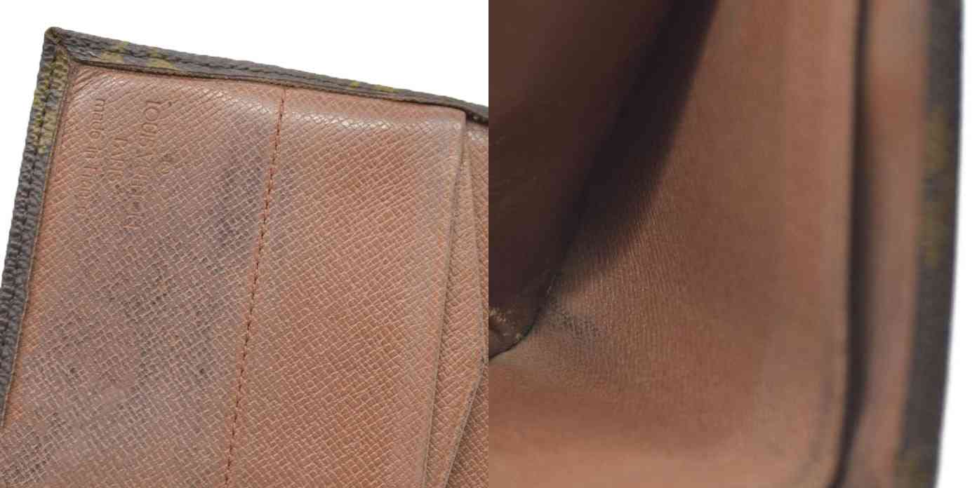 Louis Vuitton Monogram Portefeiulle Elise Trifold Wallet Brown MI0961