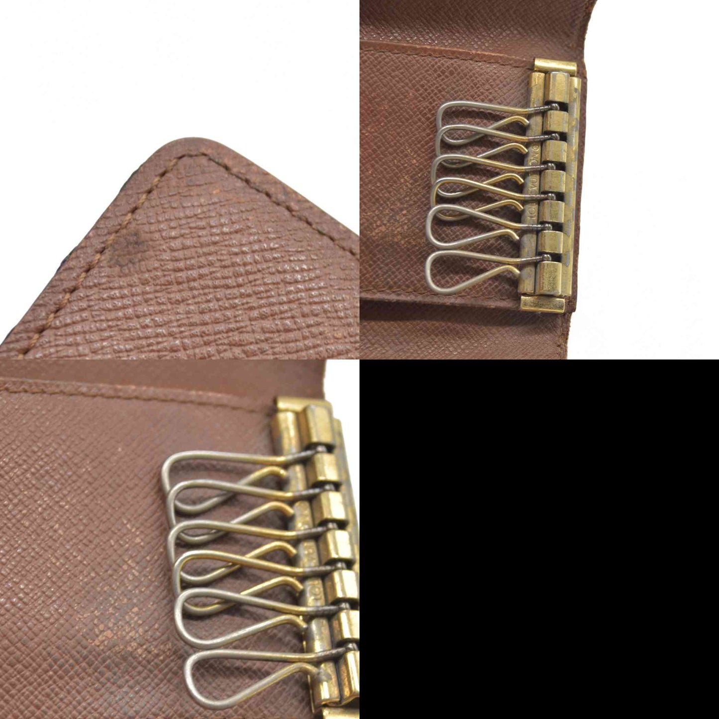 $345 Louis Vuitton Monogram Multicles 6 Ring Key Case Brown CT0050