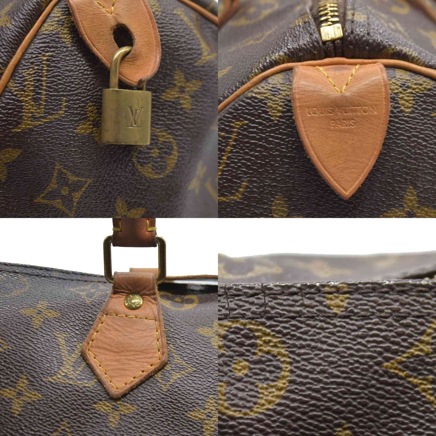$1550 Louis Vuiton Monogram Speedy 30 SD1193