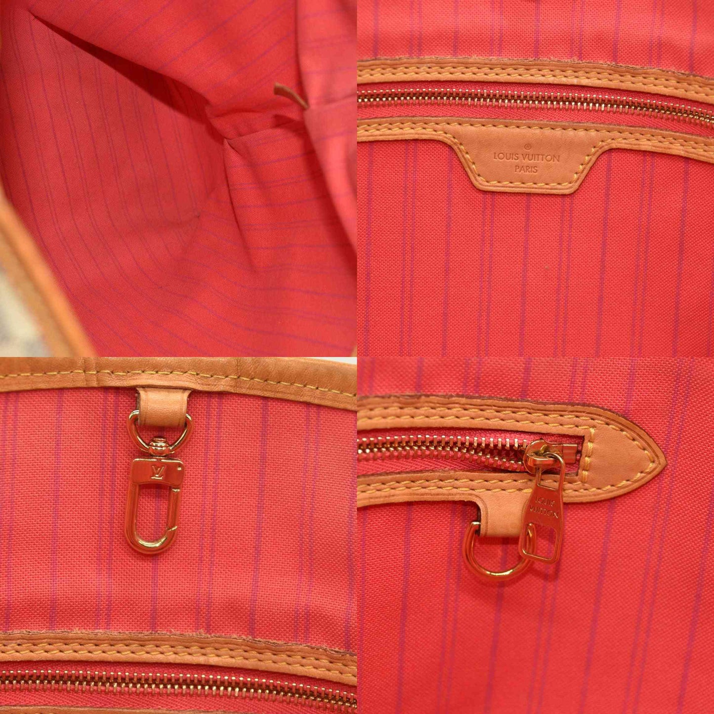 Louis Vuitton  Damier Azur Delightful MM Pink