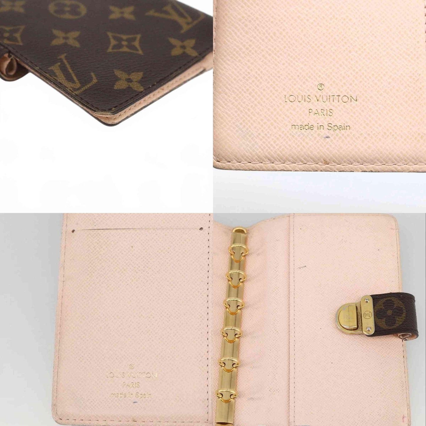 $650 2006 LOUIS VUITTON Monogram Koala Small Ring Agenda Cover Rose CA0076