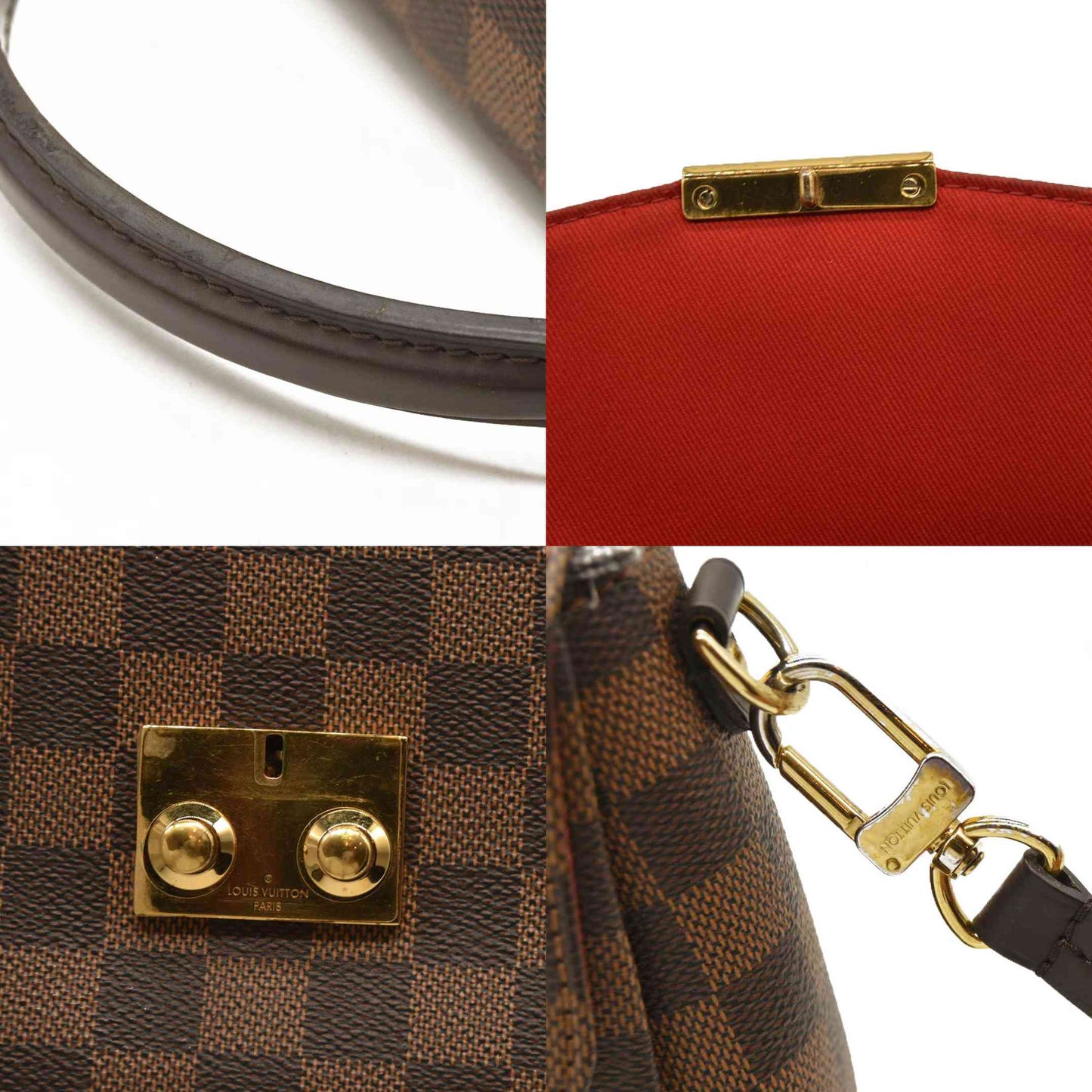 LOUIS VUITTON Damier Ebene Croisette TR1117