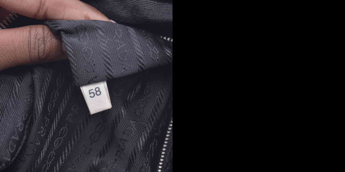 $1390 Vintage Prada Black Nylon Shoulder Bag CONSIGNMENT