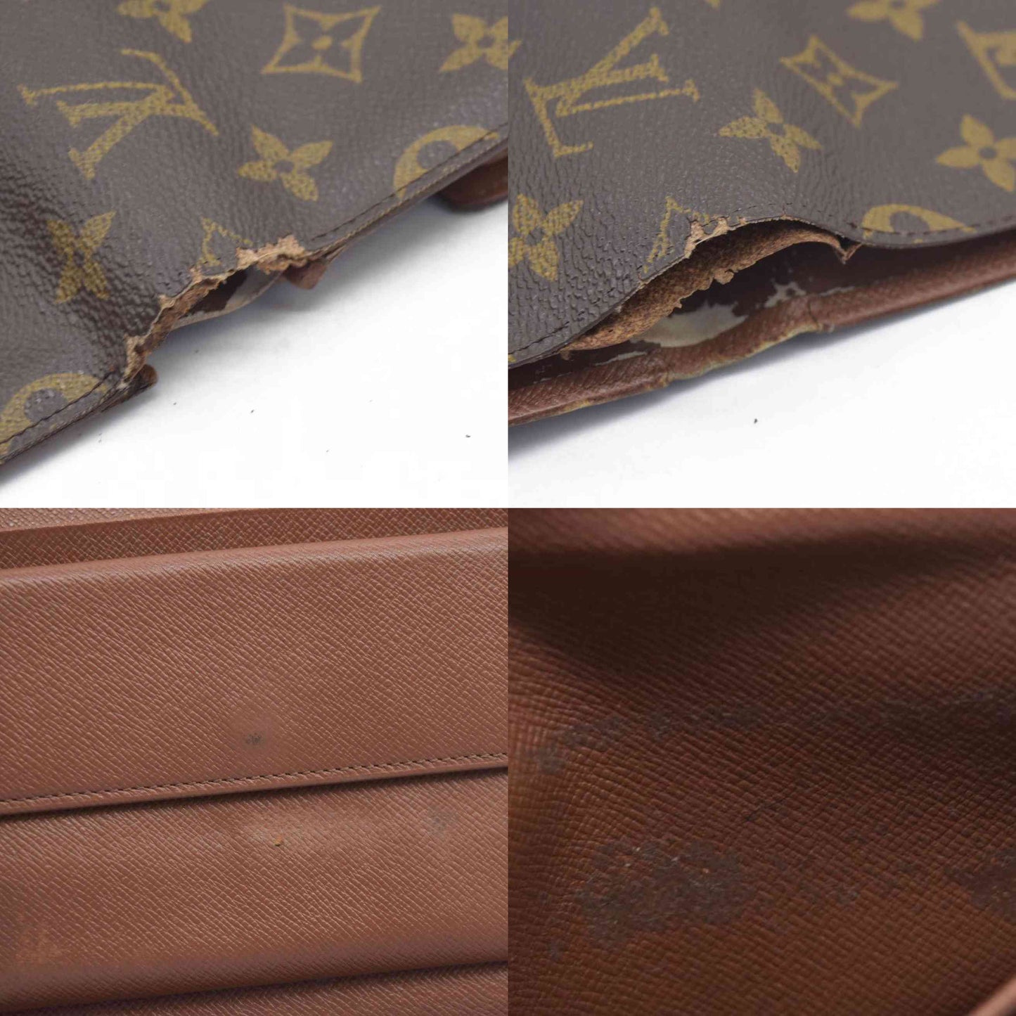 $550 Louis Vuitton Monogram Canvas Porte Tresor Etui Papier Wallet SP0927