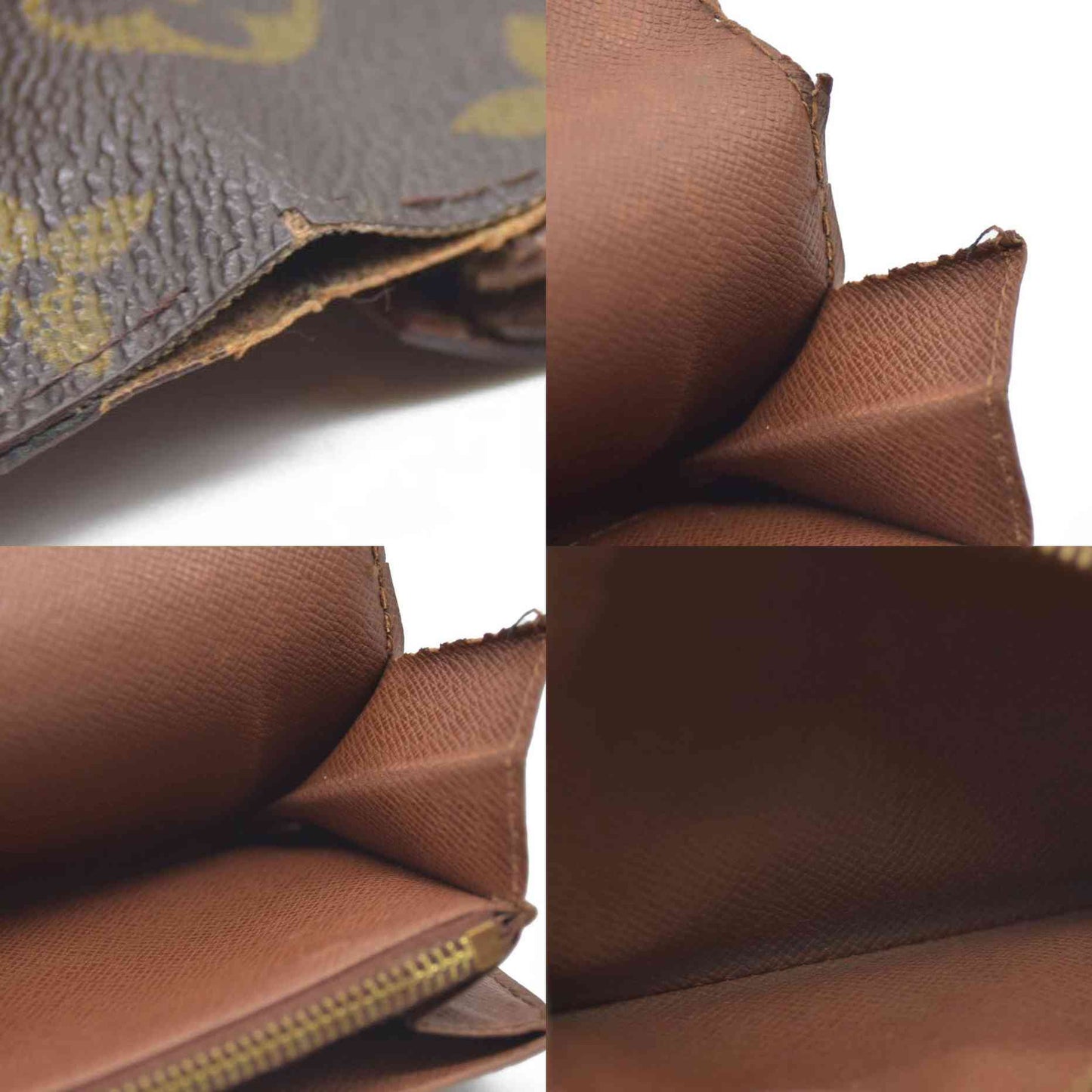 Louis Vuitton $610 Monogram Porte Monnaie Zip Bifold Wallet CA0999