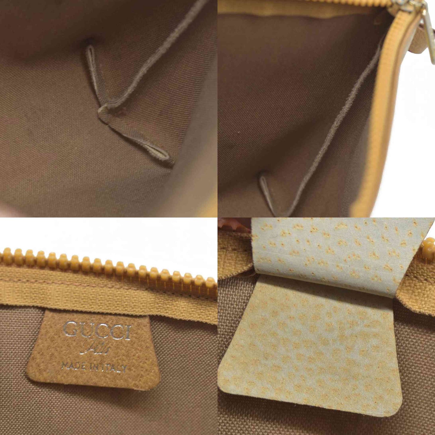 Gucci GG Gucci Plus PVC Leather Pouch Clutch Bag