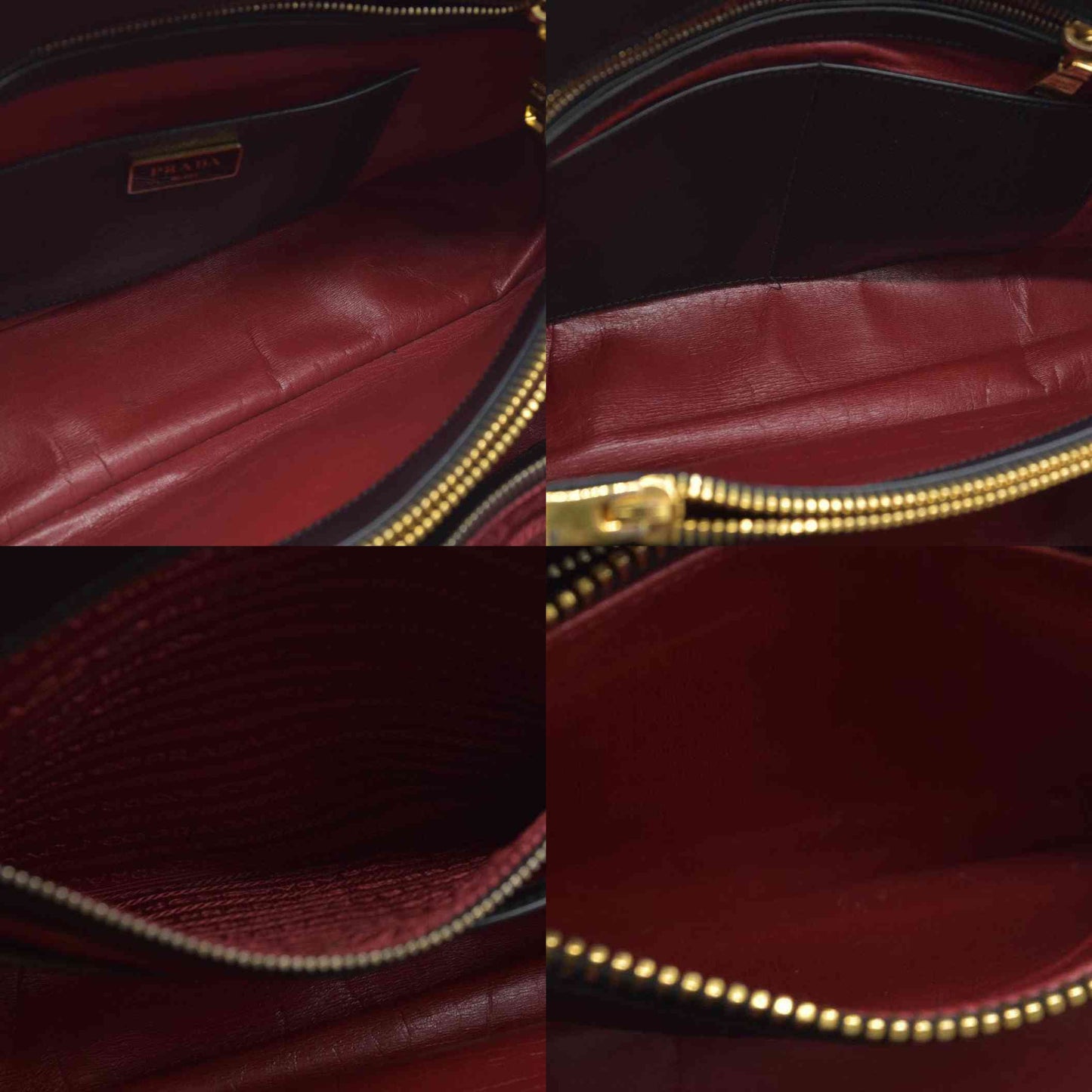 AUCTION $3450 Prada Black Leather Promenade Studded Satchel