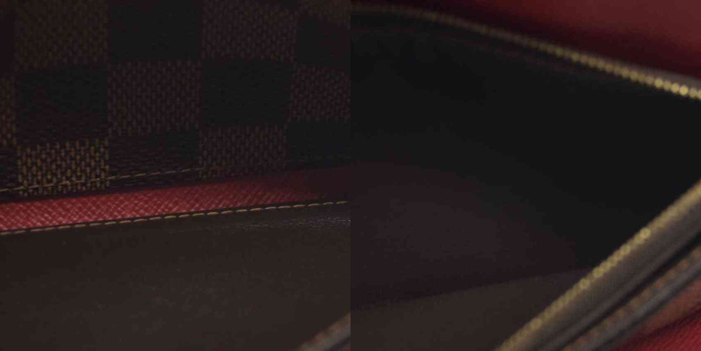 Louis Vuitton Damier Portefeiulle Josephine Long Bifold Wallet Brown TN1136