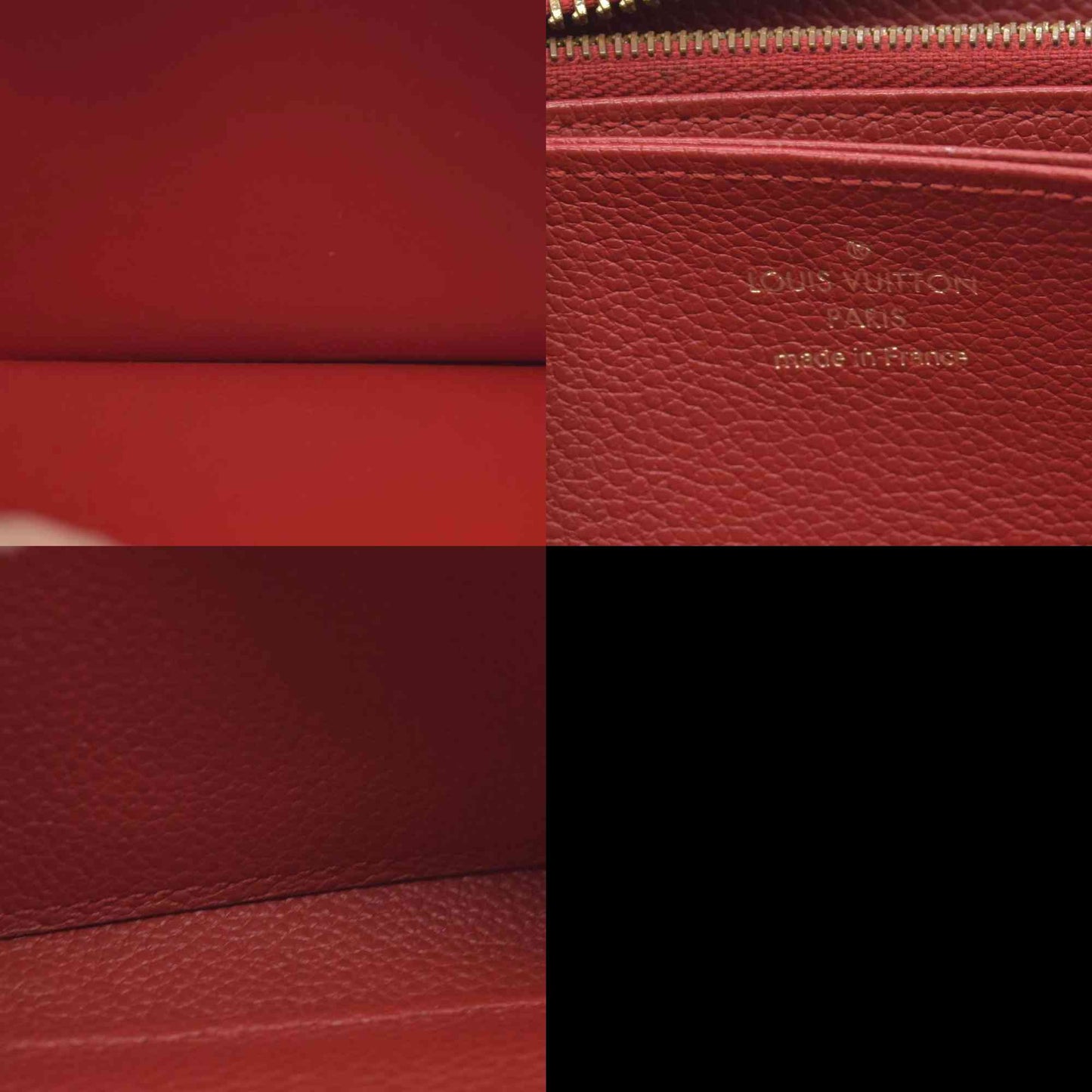 $1170 2017 Louis Vuitton Empreinte Zippy Wallet Cherry CONSIGNMENT SP4107