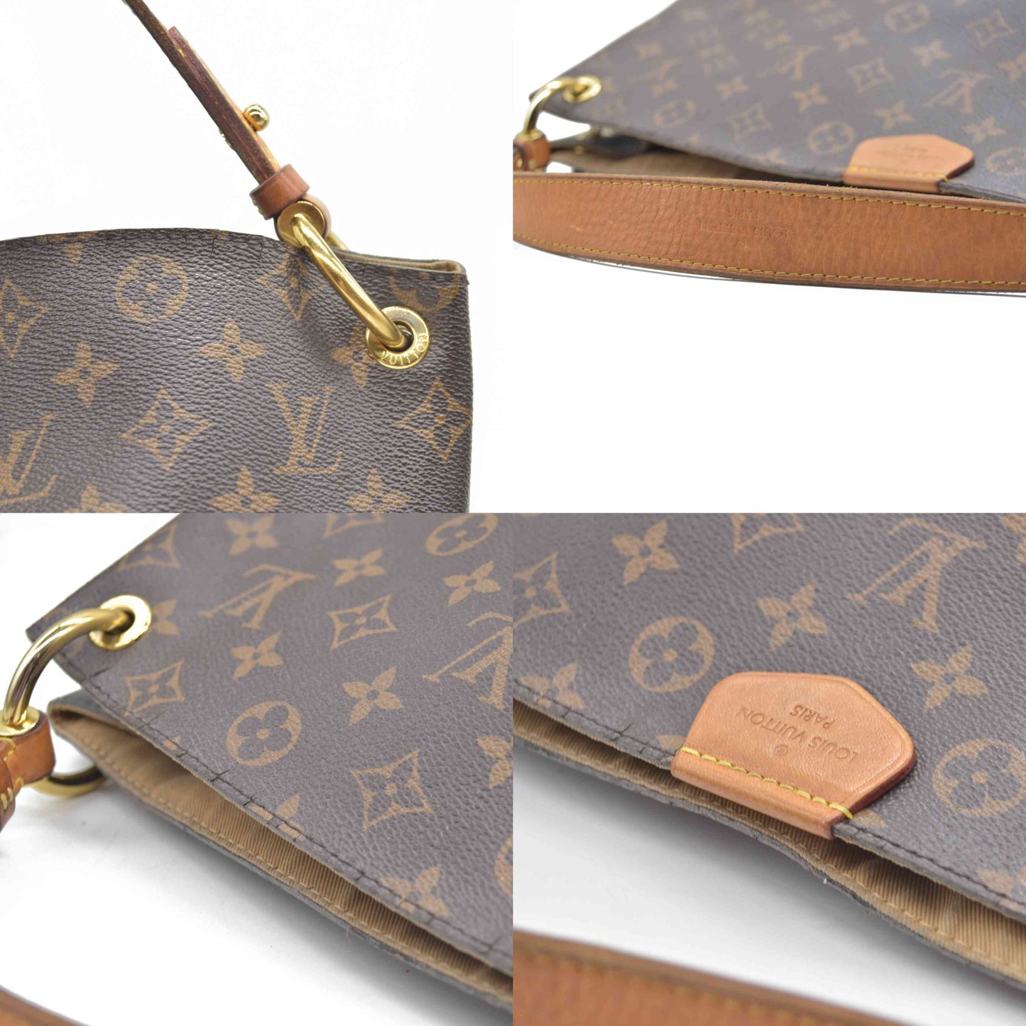 AUCTION $2120 Louis Vuitton  Monogram Graceful MM TX0159