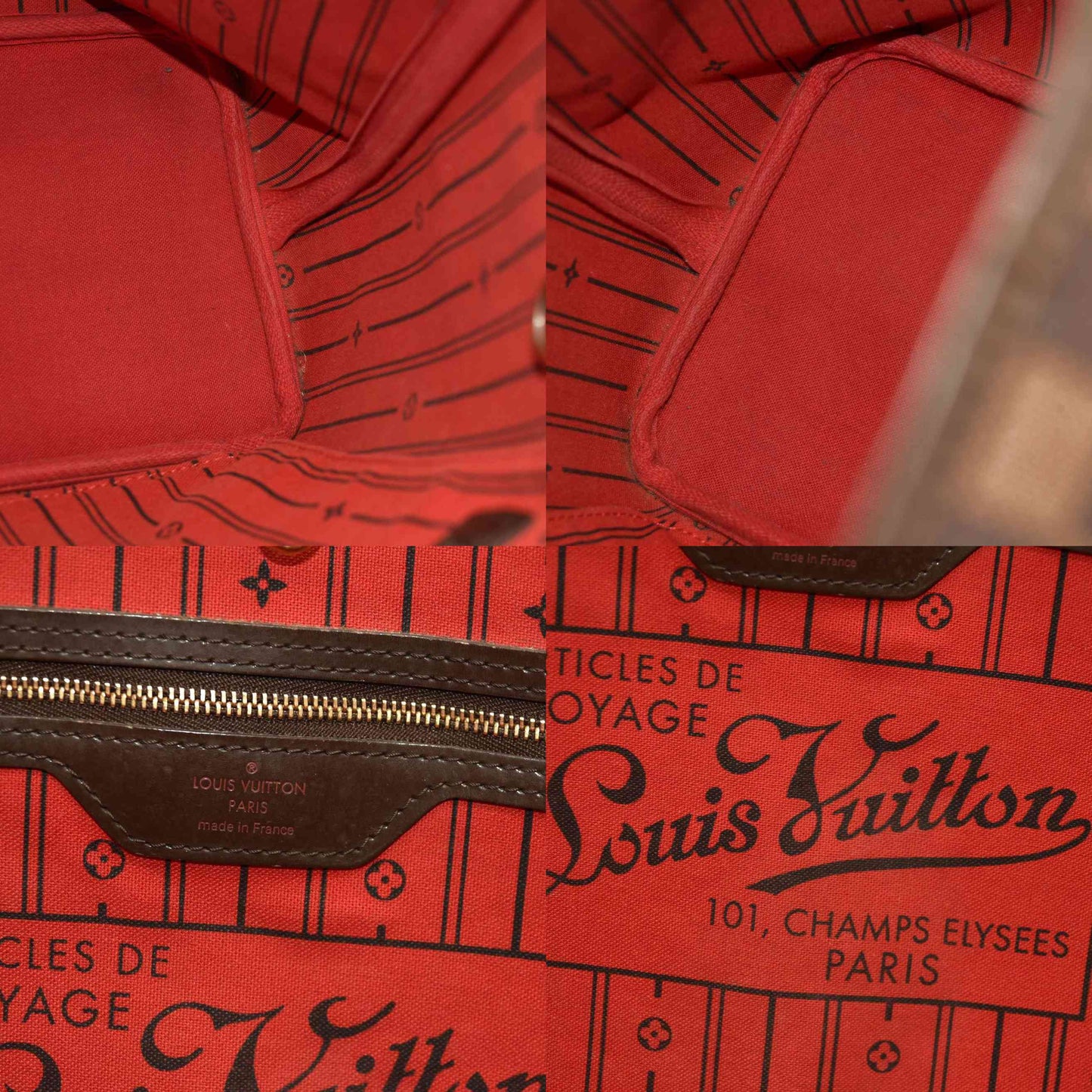 LOUIS VUITTON Damier Ebene Neo Neverfull MM  AR1068