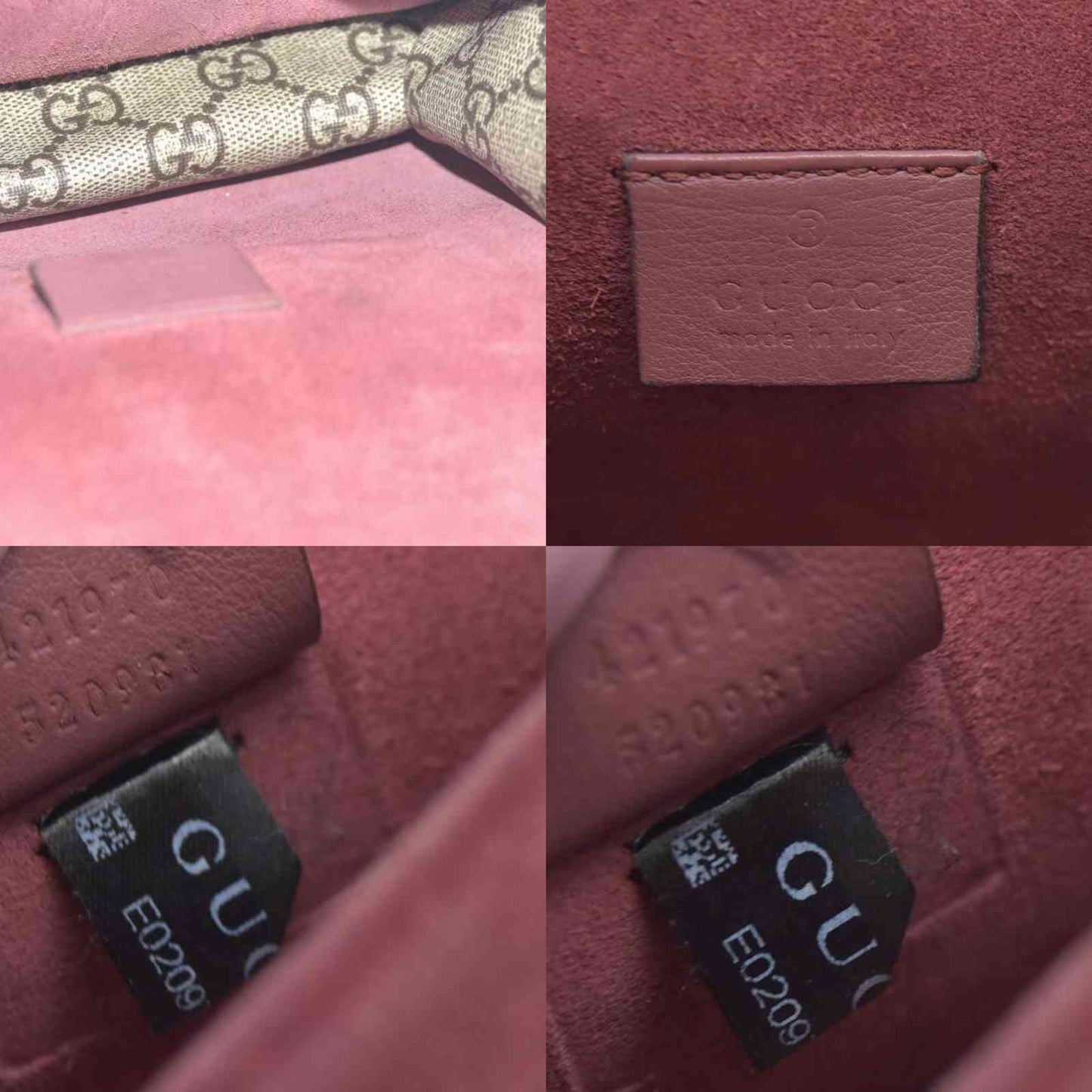 $2980 Gucci GG Supreme Monogram Blooms Mini Dionysus Shoulder Bag Beige Multicolor Dry Rose
