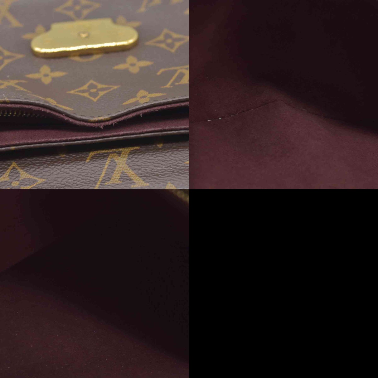 $2410 Louis Vuitton  LV Monogram Saint Placide PM Burgundy