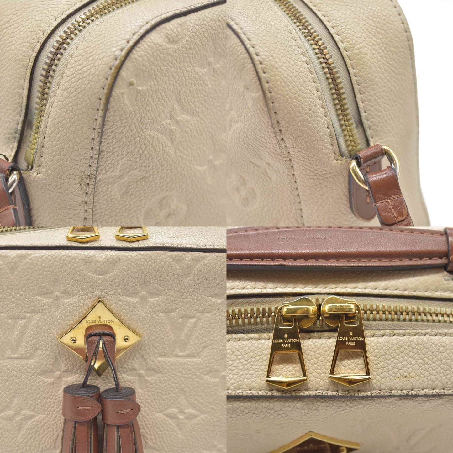 $1890 LOUIS VUITTON  Empreinte Saintonge Creme CA0169
