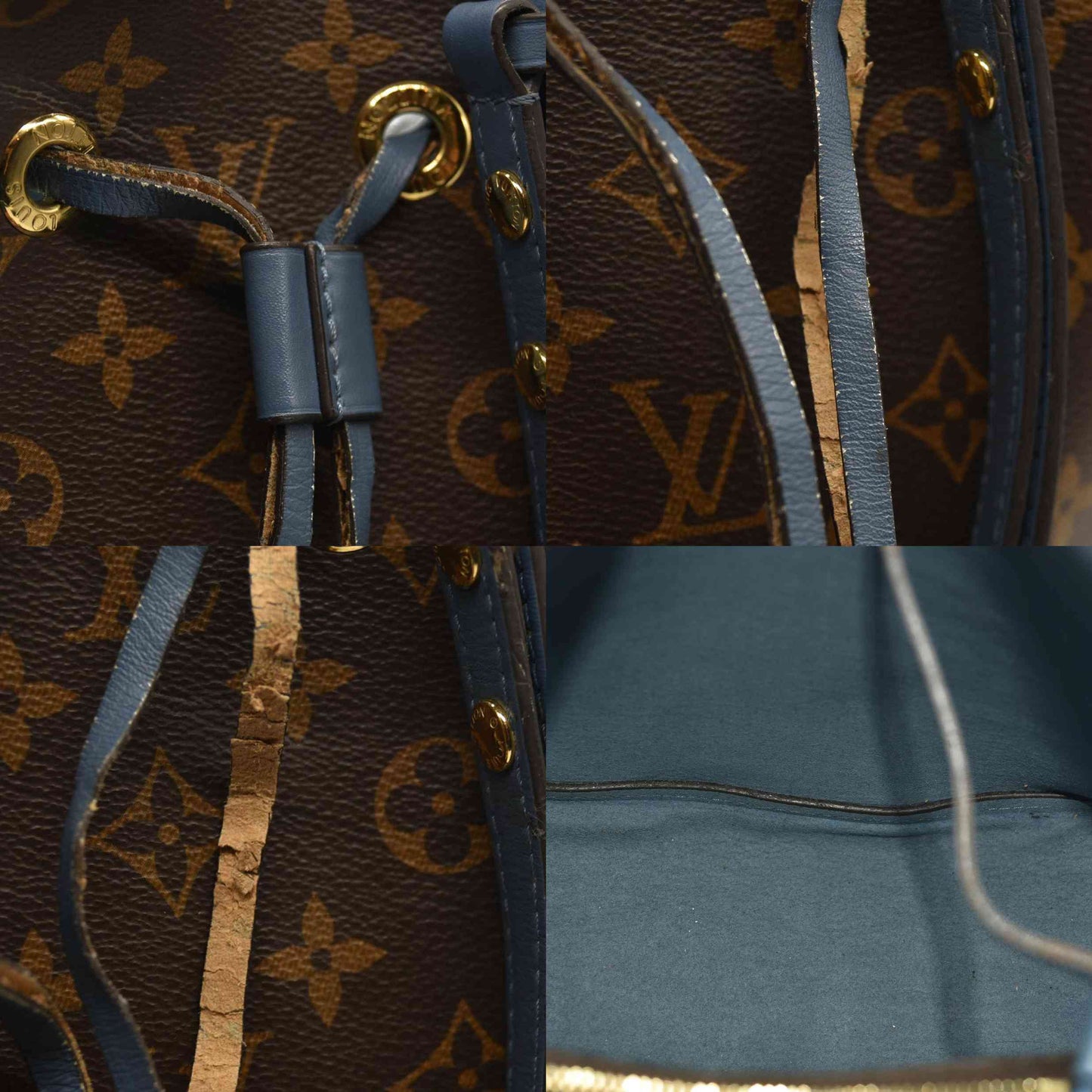 Louis Vuitton  Monogram Neonoe MM Blue Jean NZ4198