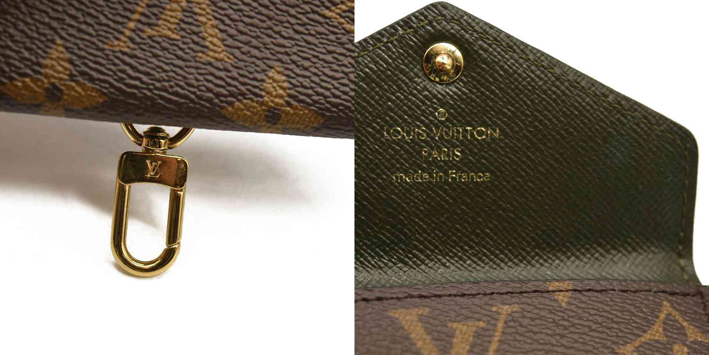 RFID Louis Vuitton  Monogram Felicie Strap & Go Kaki